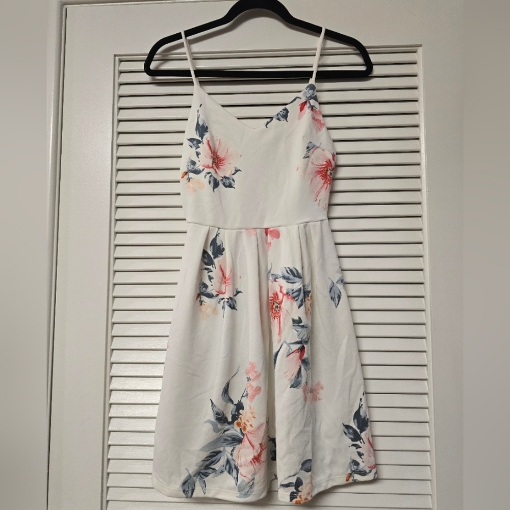 Monteau - Floral Short-Sleeve Summer Dress